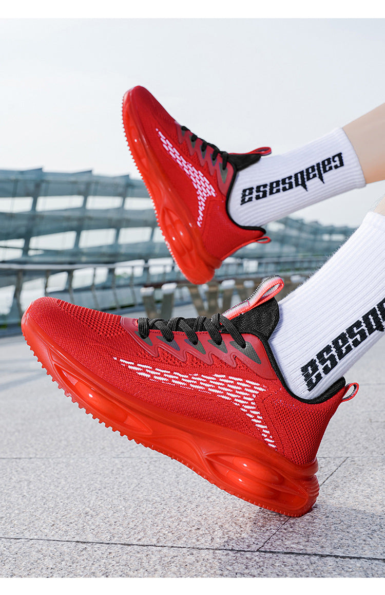 Men's Sports Shoes 2025 New Model Full-Length Air-Cushioned Running Shoes Men's Non-Slip Shock-Absorbing Casual Fashion Trendy Dad Shoes Men