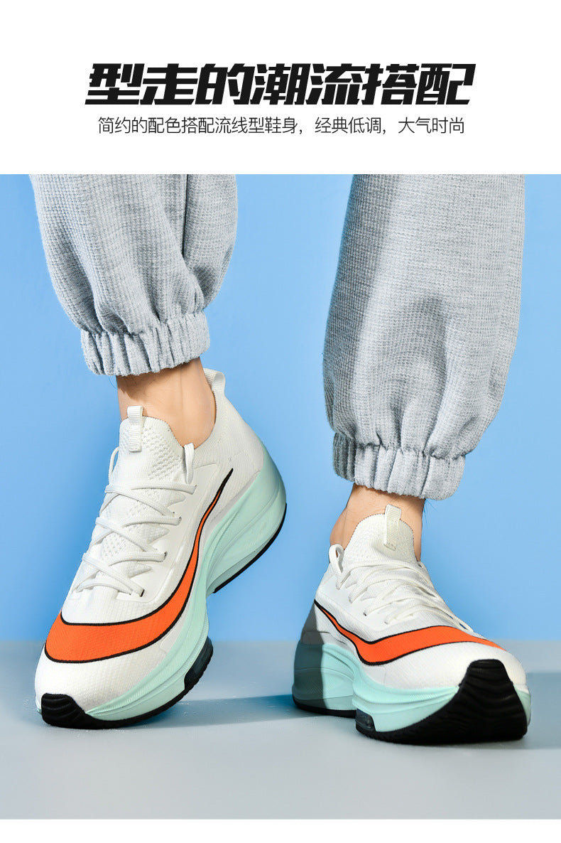 2025 Spring and Autumn Couple Trendy Sports Shoes Lightweight Breathable Mesh Running Shoes Male Teenage Student Sports Shoes