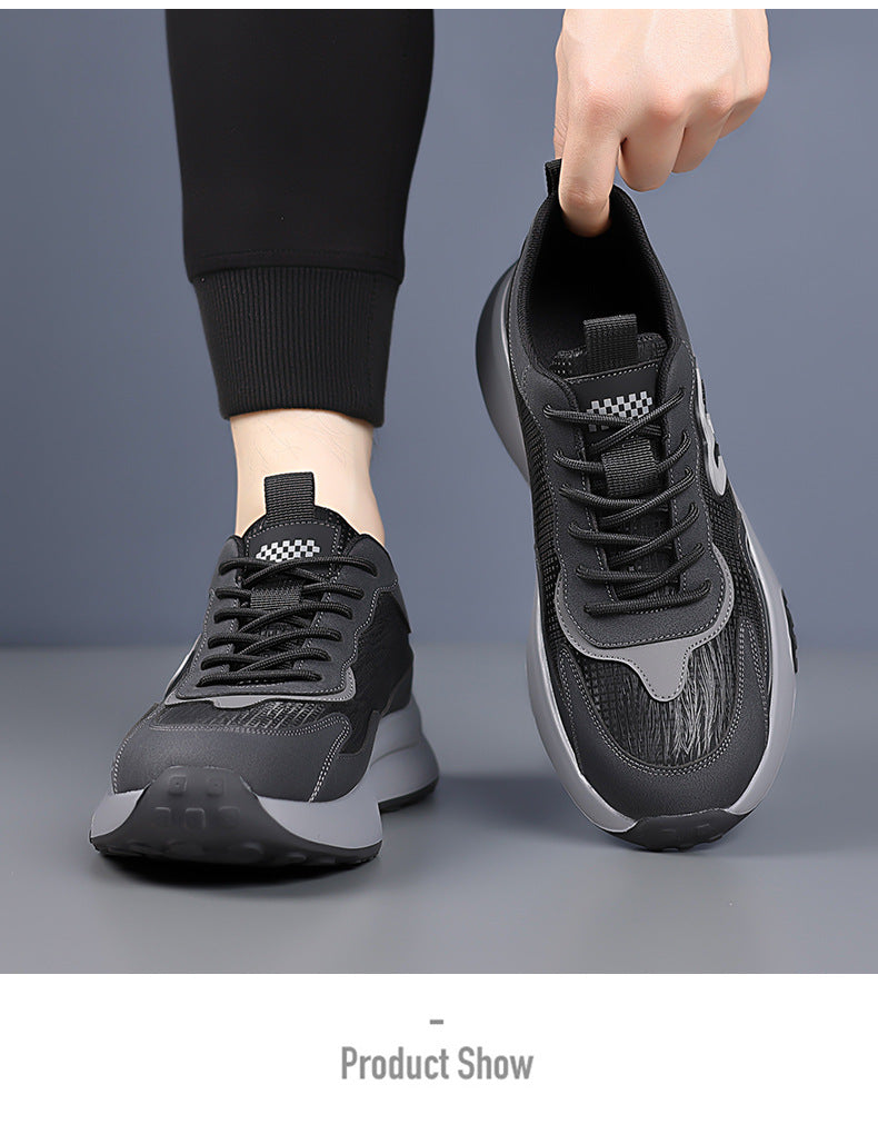 Men's Sneakers 2026 Summer New Style Men's Running Shoes Versatile Breathable Dad-Style Trendy Non-Slip Casual Shoes Wholesale
