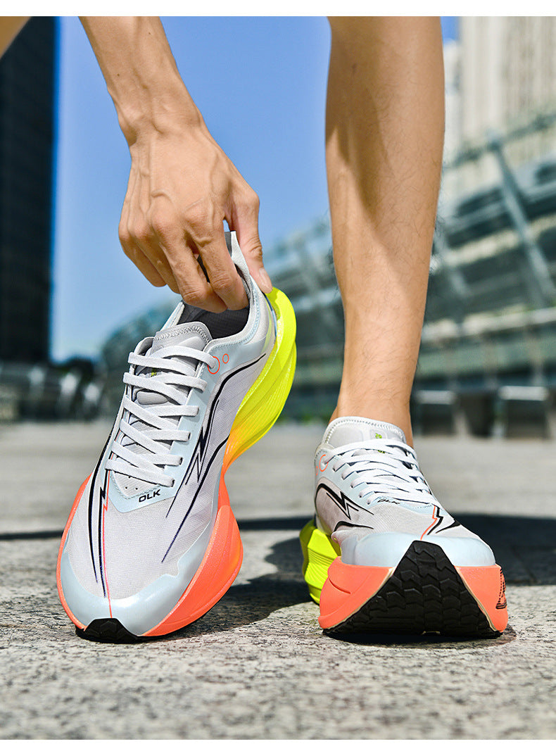 Professional Marathon Sports Training Racing Competition Cushioning Breathable Men's Sports Shoes Carbon Plate Comfortable Women's Running Shoes Autumn