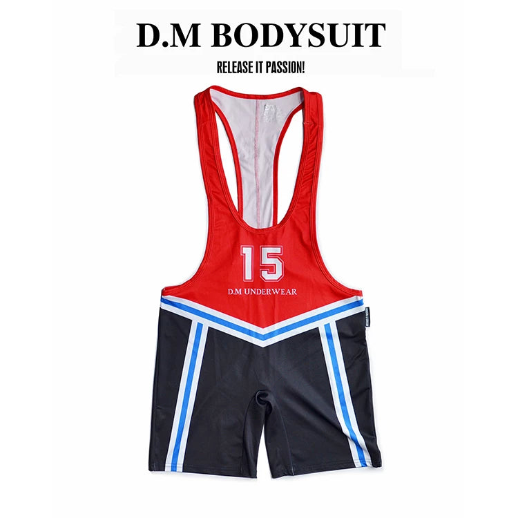 Underwear Sport Wrestling Corset Bodysuit Men Shape Wear Elasticity Man Party Suit