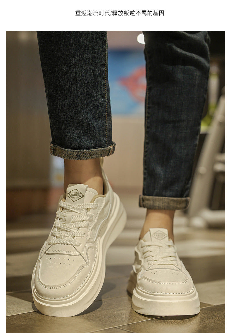 Popular Men's Shoes 2025 New Spring Casual All-match Men's Running Height Increasing Sports Wear-resistant Non-slip Trendy Shoes for Torre