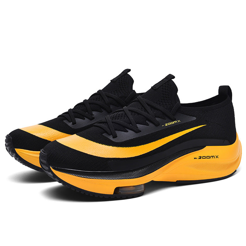 New Running Trendy Shoes Men's Air Cushion Shock Absorption 2025 Spring Lightweight Student Sports 46 Large Size Men's Shoes Casual and Breathable