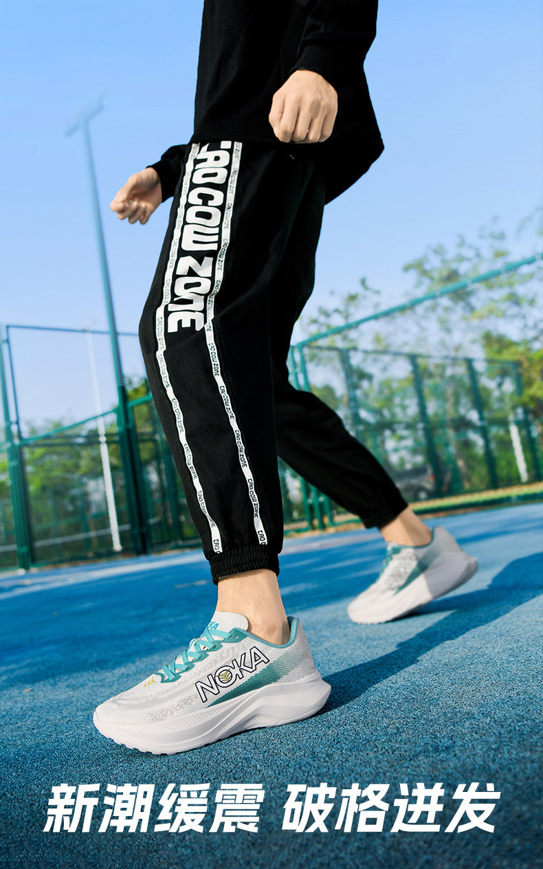 2025 Men's Shoes Autumn and Summer New Mesh Running Shoes Sports Shoes Breathable Shock Absorbing Soft Sole Student Shoes Lightweight Running Shoes