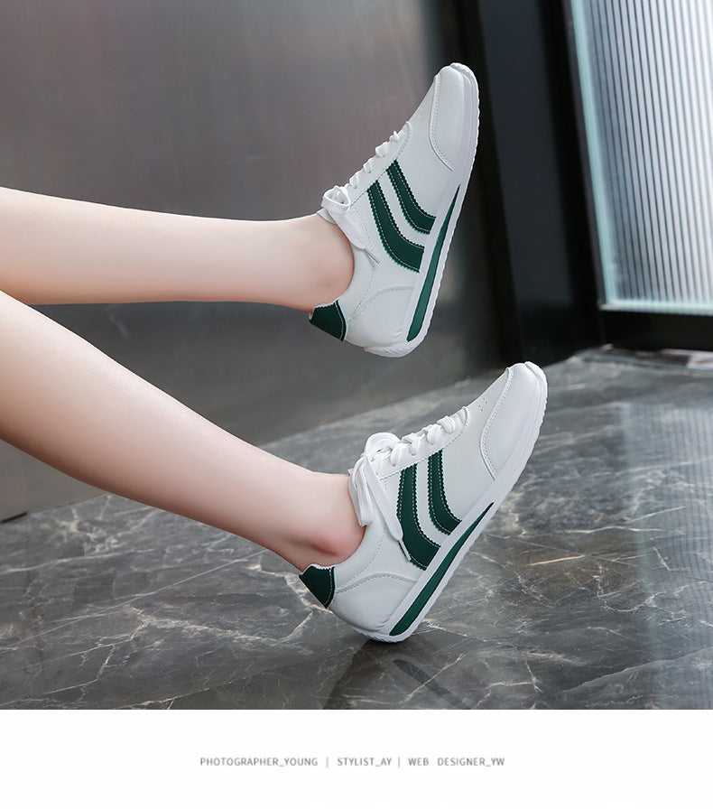 2025 Spring and Autumn New Forrest Gump Shoes Breathable Sports Casual Shoes Running Shoes Soft Sole Lightweight White Shoes Cross-Border Large Size