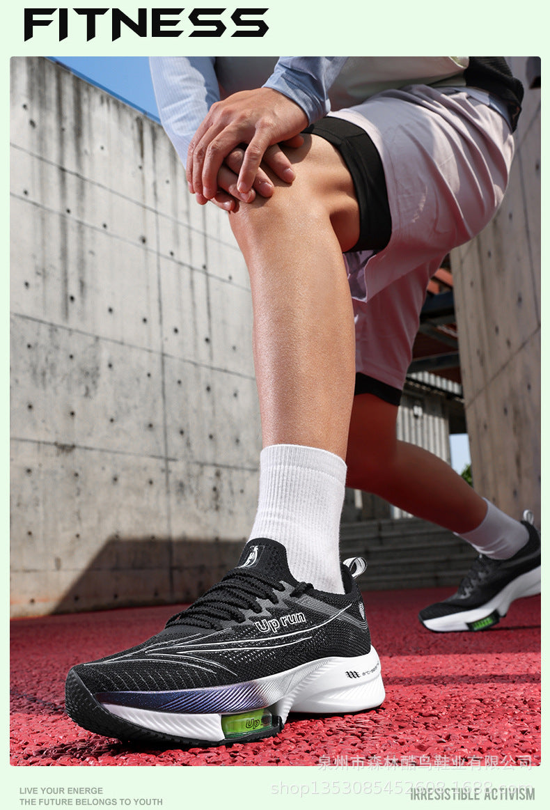 Up Run2026 New Air-Cushioned Sports Shoes for Spring, Men's and Women's Professional Physical Examination Marathon Racing Carbon Plate Running Shoes