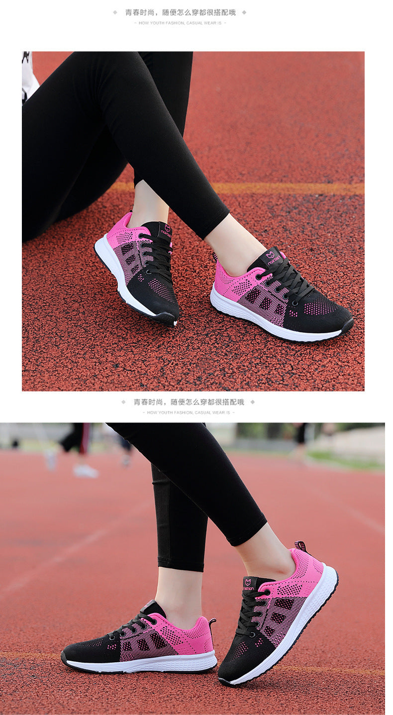 2024 Autumn New Sports Shoes Women's Outdoor Breathable Mesh Shoes Fashion Casual Shoes Women's Shoes Low-Top Women's Single Shoes