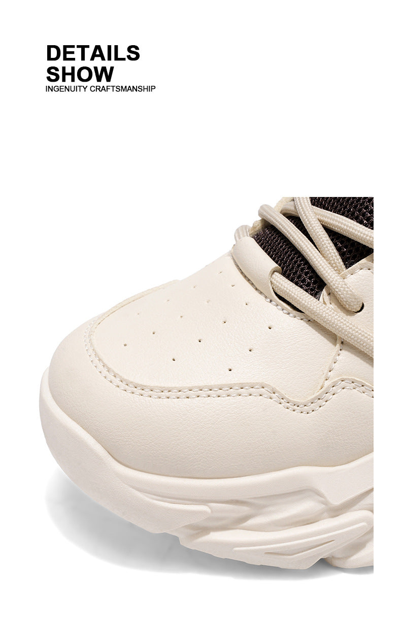 Men's Shoes New Fashion Brand fleece-lined Warm Running sneaker Increased High-end Sense Teenagers All-match Putian Torre Shoes