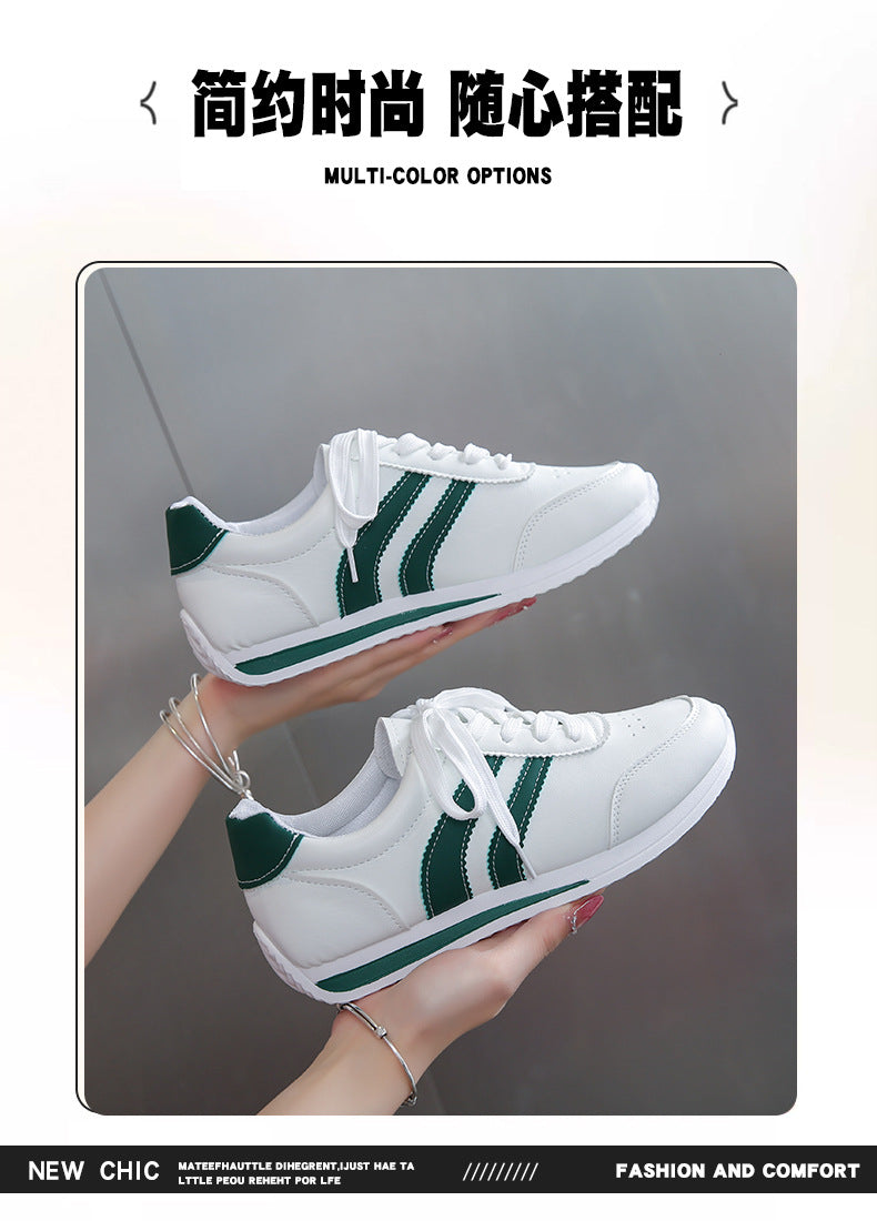 2025 Spring and Autumn New Forrest Gump Shoes Breathable Sports Casual Shoes Running Shoes Soft Sole Lightweight White Shoes Cross-Border Large Size