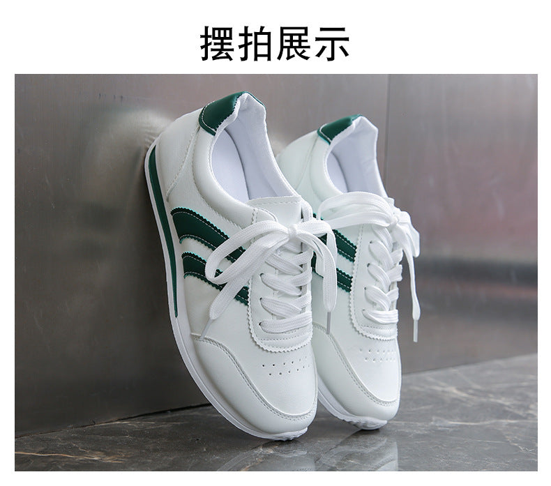 2025 Spring and Autumn New Forrest Gump Shoes Breathable Sports Casual Shoes Running Shoes Soft Sole Lightweight White Shoes Cross-Border Large Size