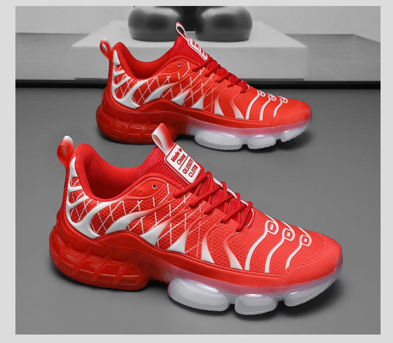 Running Shoes Men's Low-Cut Shock-Absorbing Wear-Resistant Breathable Casual Sports Shoes Outdoor Jogging Shoes Spring and Summer New Men's Shoes