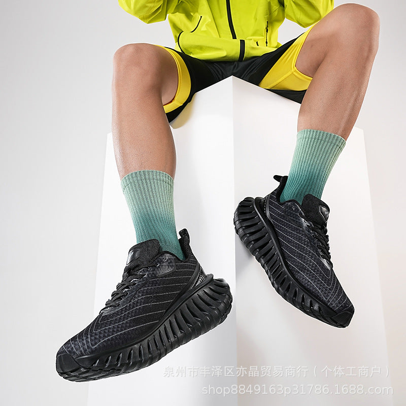 Running Shoes Men's Shoes 2025 New Breathable Mesh Sports Carbon Plate Running Shoes Increased Wear-Resistant Versatile Casual Shoes