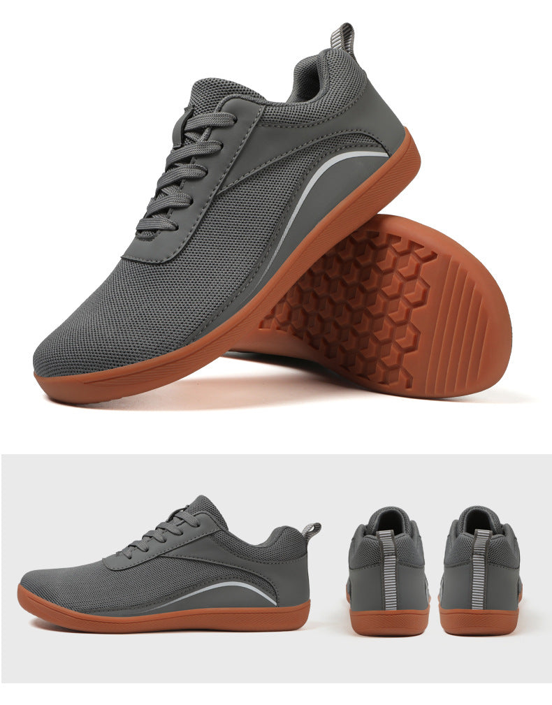 Cross-border 2024 men's barefoot shoes wide toe shoes Amazon step wide palm women's shoes four seasons casual hiking shoes