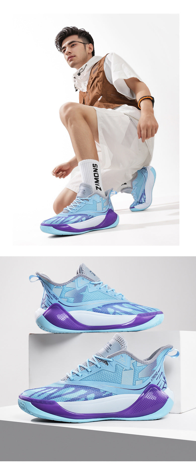 New Autumn and Winter Sports Men's Shoes, Mesh Breathable Travel Shoes, Non-Slip, Wear-Resistant, Shock-Absorbing, Running, Casual Basketball and Hiking Shoes