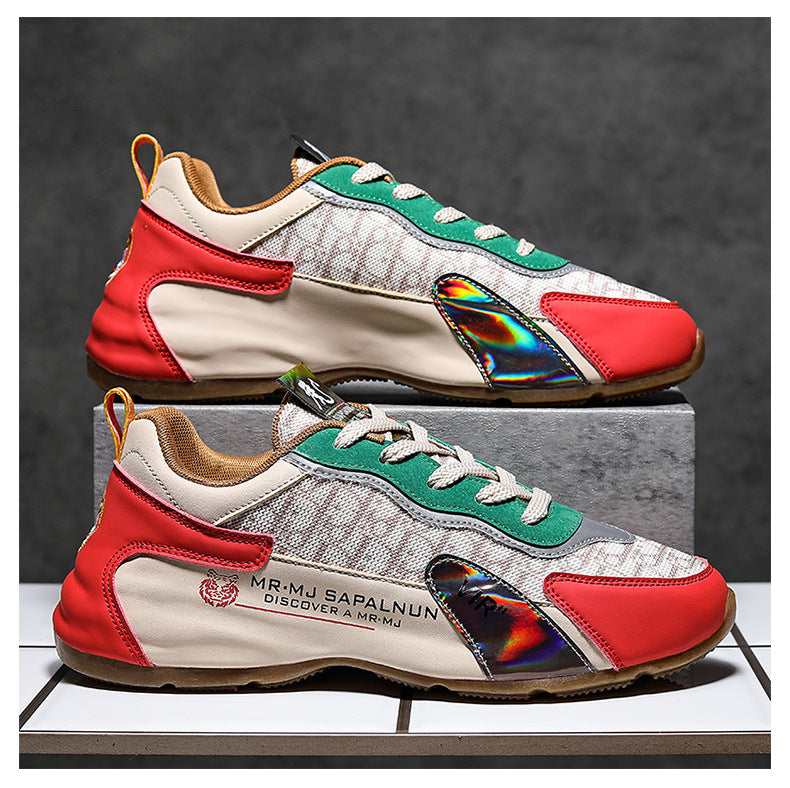 National Fashion Entry Luxury 2025 Summer Cross-border Casual Running Shoes Thick Sole Mesh Breathable Outdoor Torre sneaker