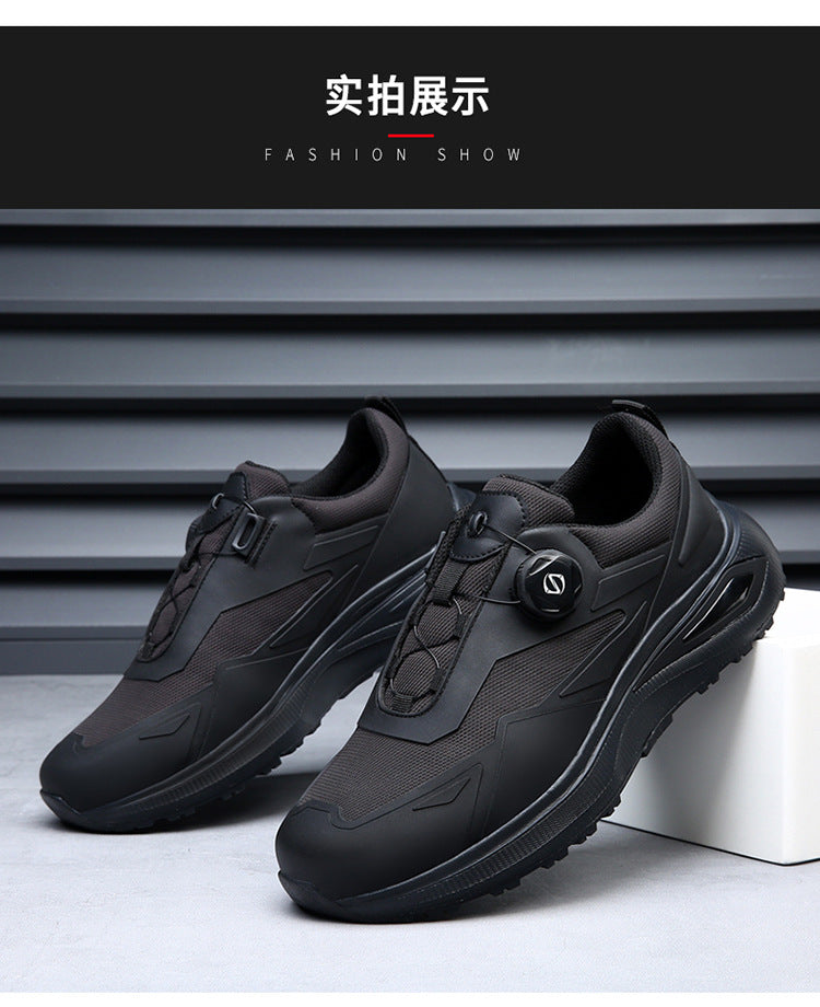 European Station 2024 Spring Fashion Sports Casual Shoes Breathable Soft Bottom Outdoor Running Rotary Button Walking Shoes