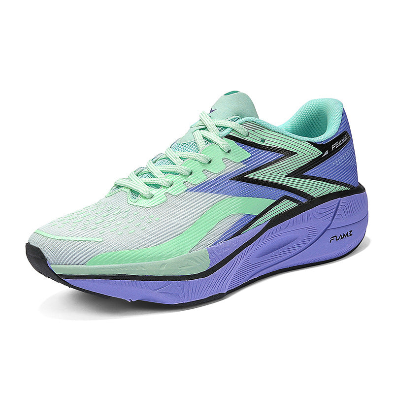 Marathon Carbon Plate Running Shoes for Men and Women, Ultra-Light Shock-Absorbing Shoes for Junior High School Students, Physical Testing Competitions, Racing Professional Sports Shoes, Lightweight
