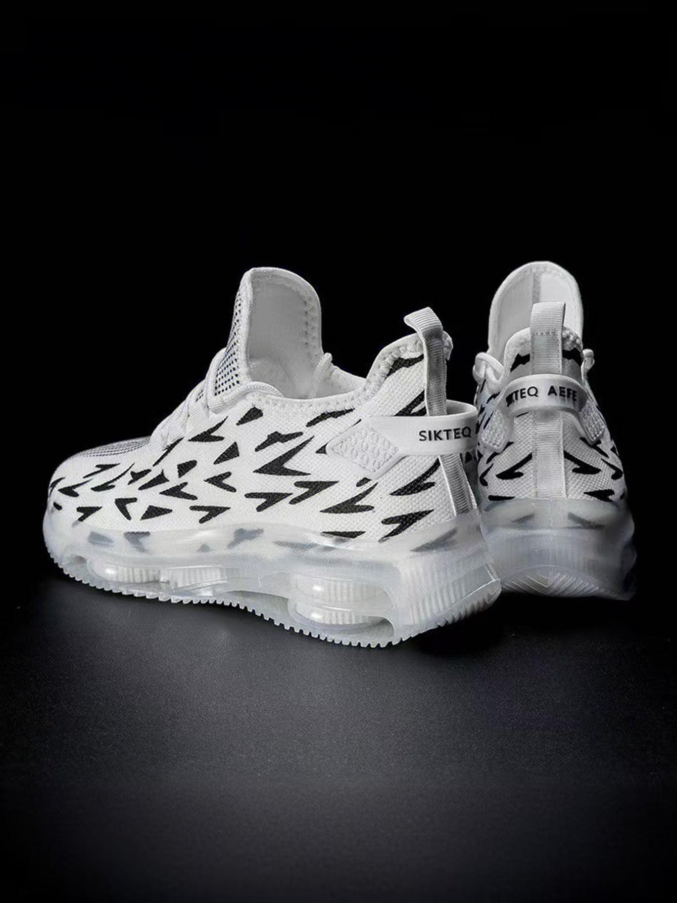 Cross-Border Summer New Lace-Up Mesh Lightweight Breathable Running Shoes Air Cushion Hiking Shoes Casual Sports Trendy Shoes Versatile