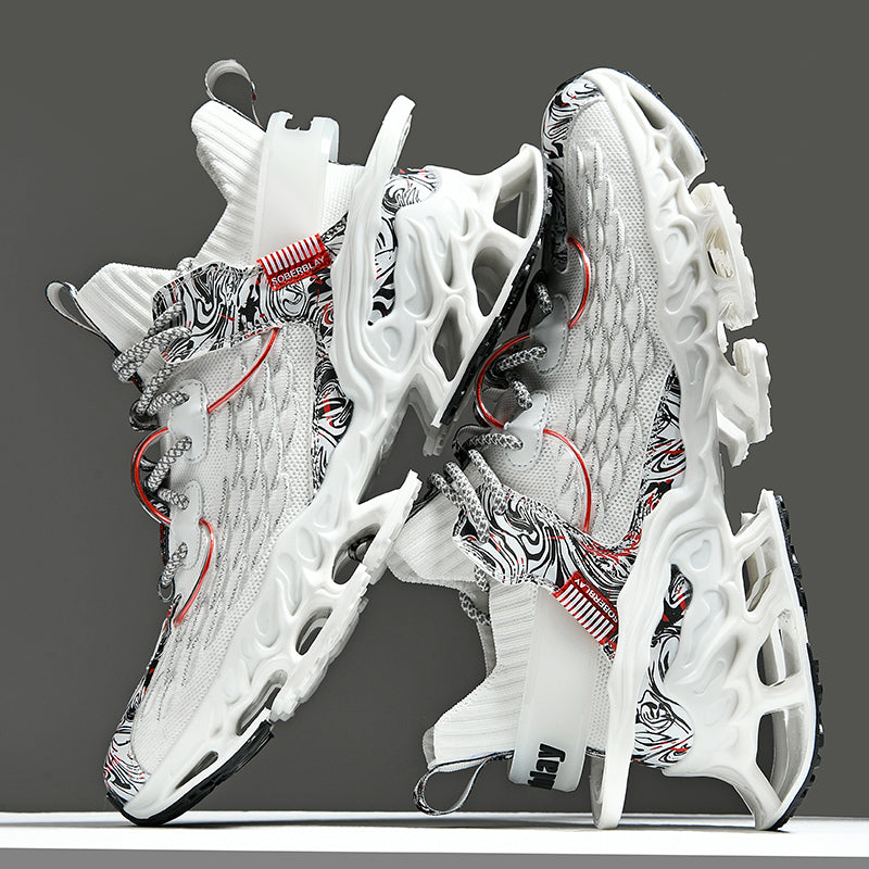 National Trend Blade Running Shoes for Men 2025 New Spring Breathable Casual Sports Shoes Youth Shock-Absorbing Running Shoes