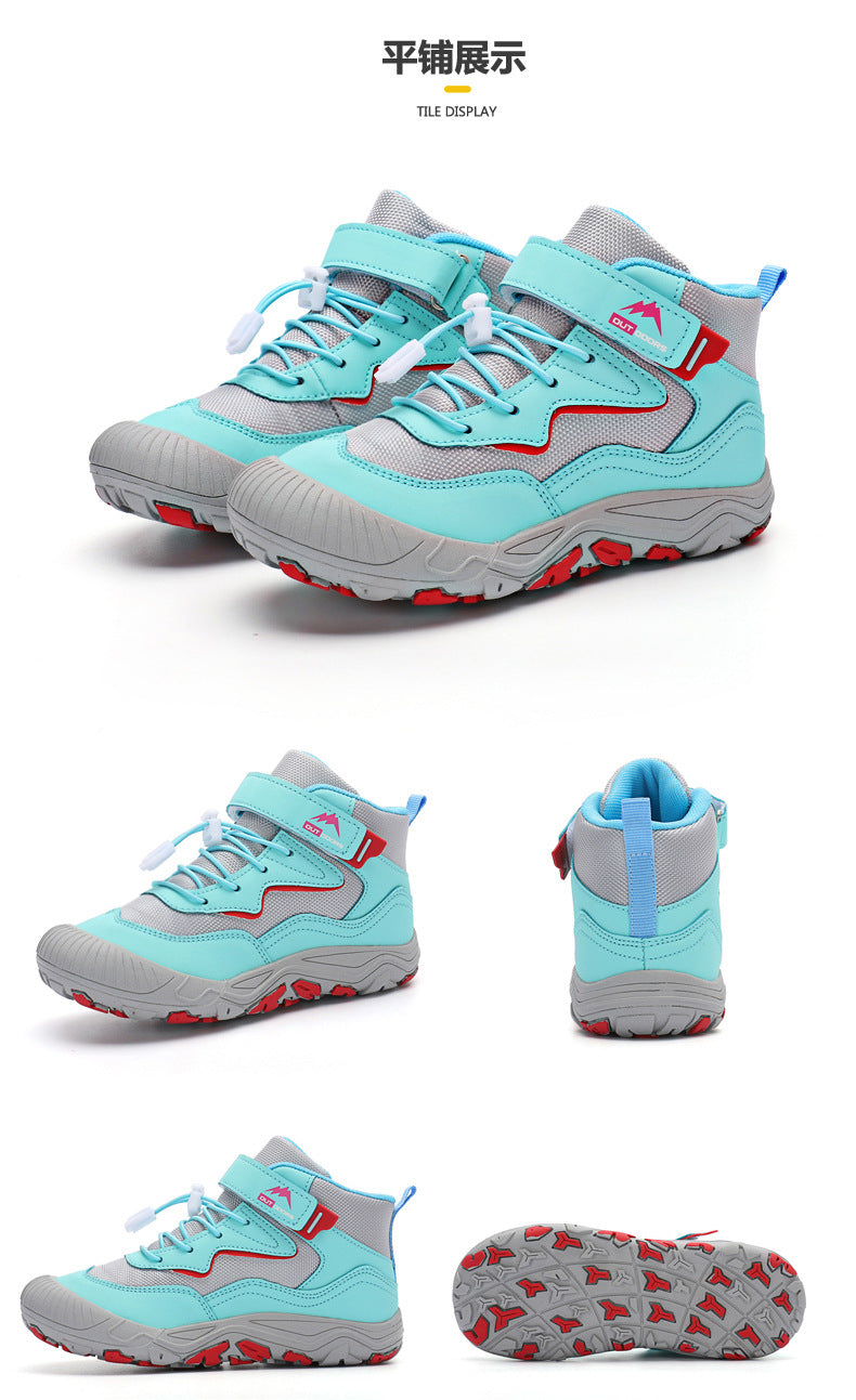 Cross-border Running Shoes Children's Shoes Amazon Outdoor sneaker Autumn and Winter Trendy Children's Anti-slip Shoes Large Children's Mountaineering Shoes
