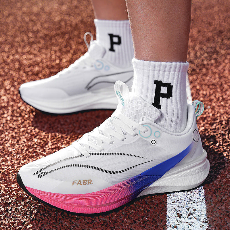 2025 Spring and Summer Couple's Running Racing Shoes Sports Trendy Shoes Lightweight Men's Red Rabbit Marathon Running Shoes Travel Shoes