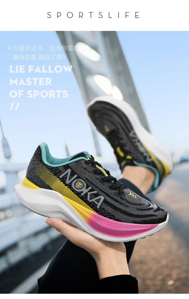 2025 Men's Shoes Autumn and Summer New Mesh Running Shoes Sports Shoes Breathable Shock Absorbing Soft Sole Student Shoes Lightweight Running Shoes