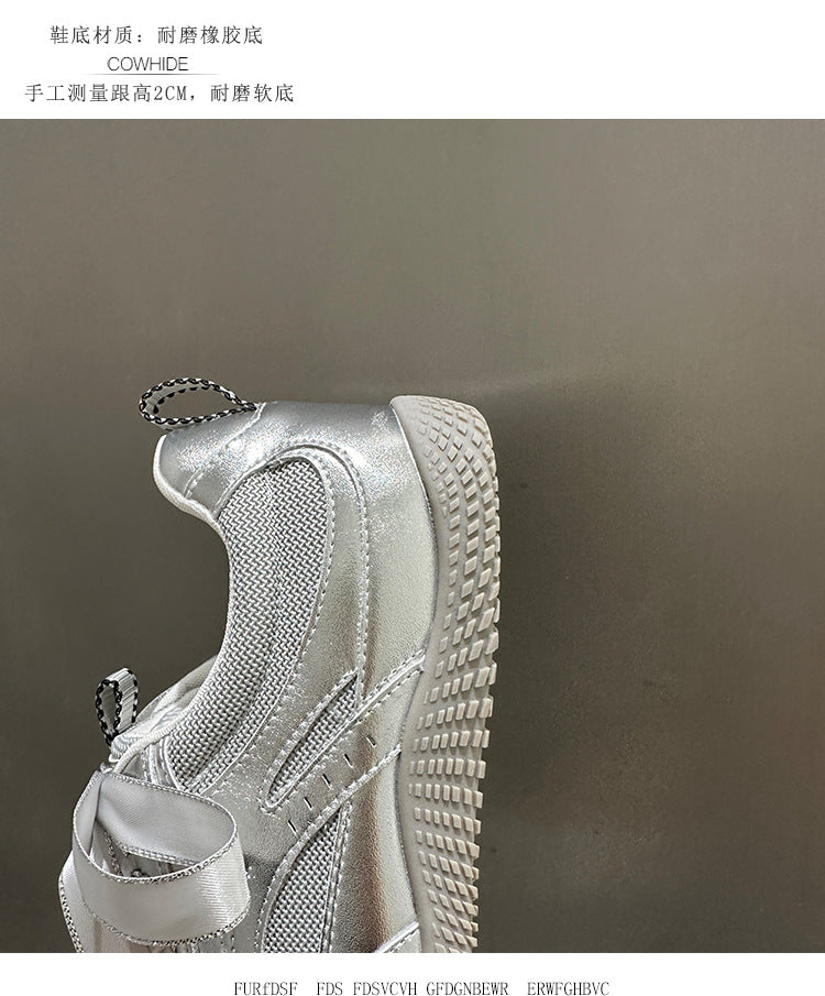 Sports Shoes for Women 2024 New Autum Women's Shoes Flats Breathable Forrest Gump Shoes Casual Versatile Ballet Moral Training Shoes Mesh