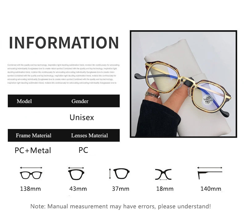 Blue Light Computer Glasses Men TR90 Metal Round Frame Myopia Glasses Women Vintage Optical Nearsighted Eyeglasses 0 To -600 BAZAARHUBO