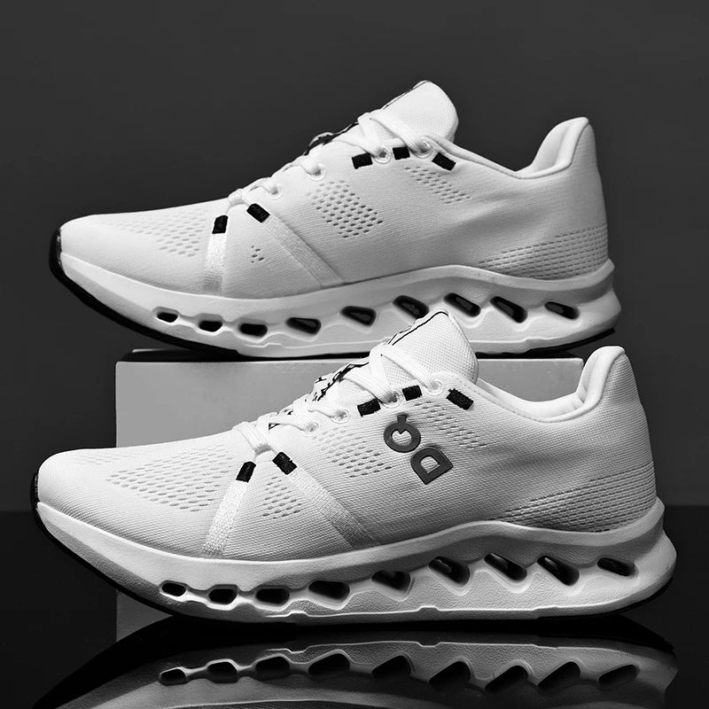 Spring new men's sports shoes breathable mesh shoes casual shoes outdoor running shoes with cushioning and lightweight design