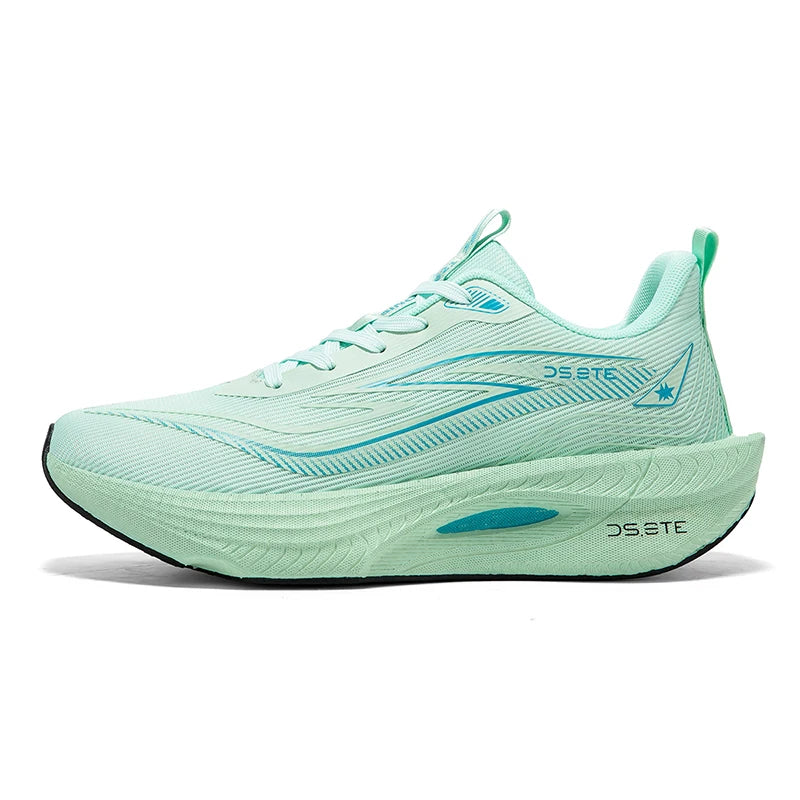 [Sports Shoes] Men's ultra light professional marathon running shoes, carbon plate cushioning, breathable low cut design, fluore