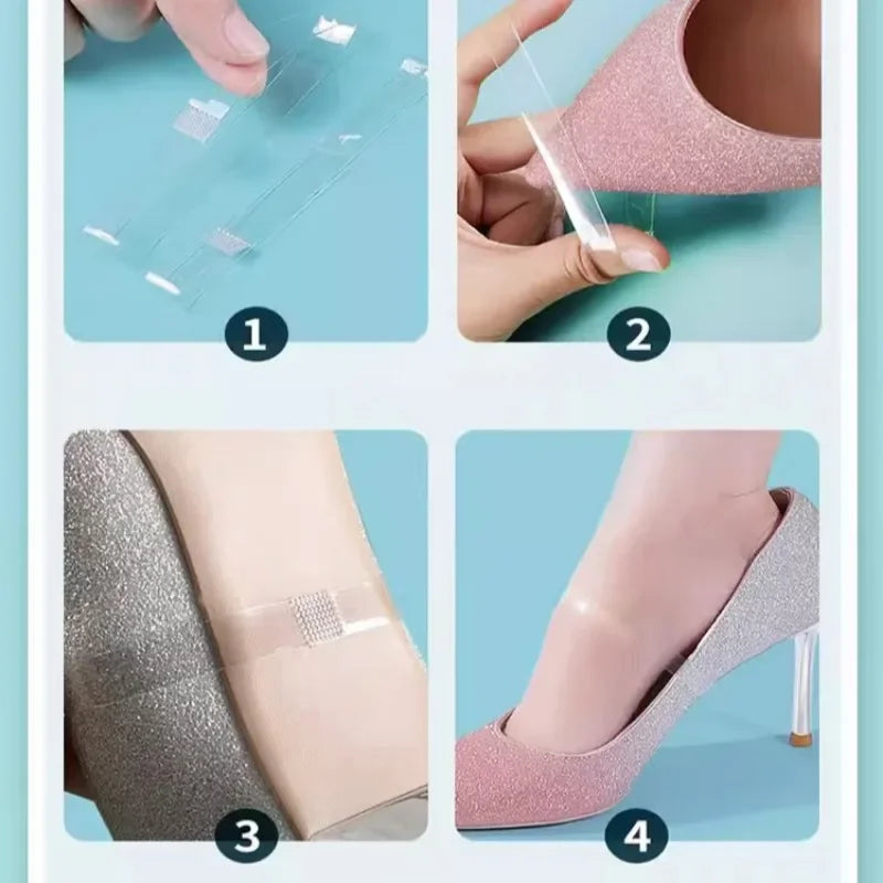 High Heels Fixed Strap Transparent Elastic Sturdy Shoelace Women Shoes Anti Fall Flexible Strap Loose High Heel Stretchable Band