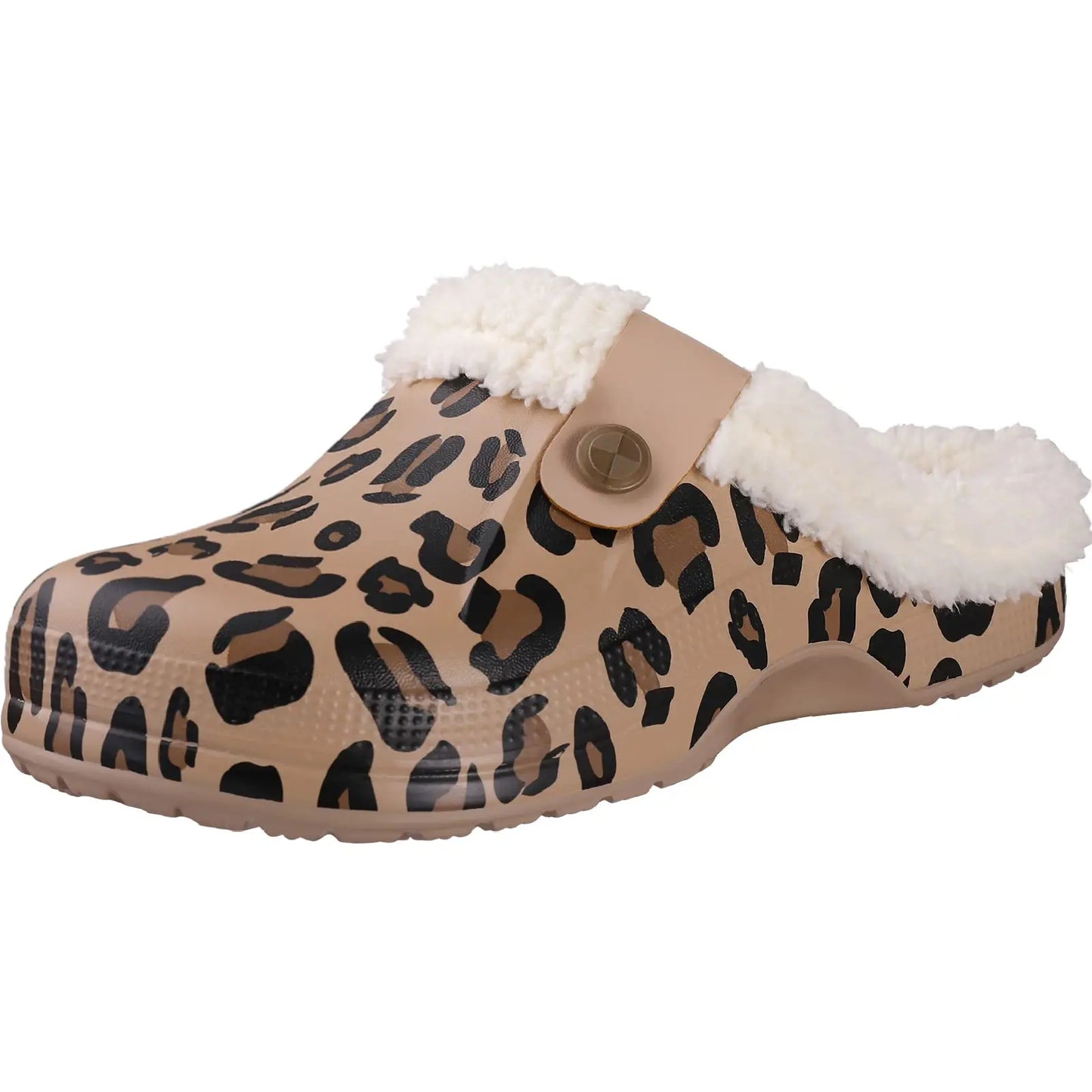 Crestar New Home Warm Slippers For Women Men Winter Soft Plush Slippers Female Clogs Outdoor Waterproof Non-slip Cotton Slippers