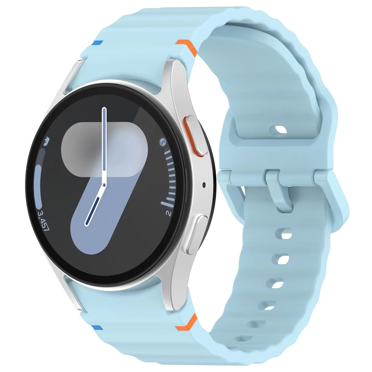 Silicone Strap for Samsung Galaxy Watch 7 6 5 4 44mm 40mm Original No Gaps Sports Band Accessories for 6/4 Classic 47mm 46mm43mm