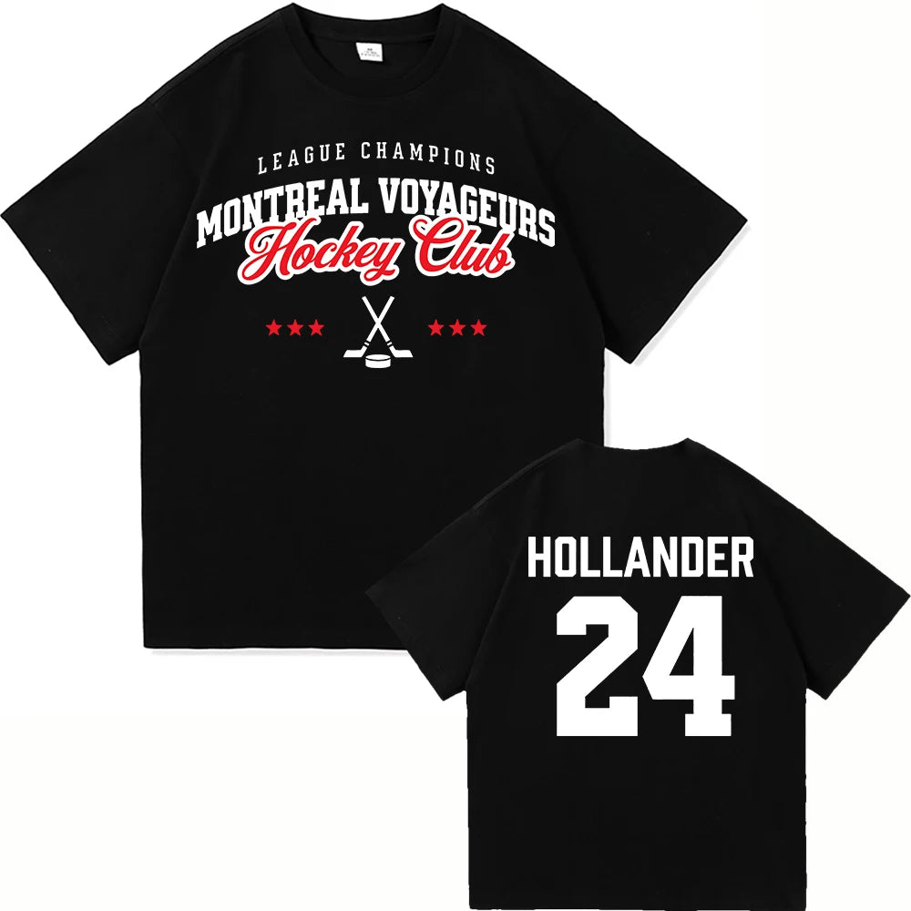 24 Hollander Montreal Voyageurs ClubT Shirt Fashion Men/Women TV Heated Rivalry Ilya Rozanov 81 T-Shirt High Quality Tees Shirts