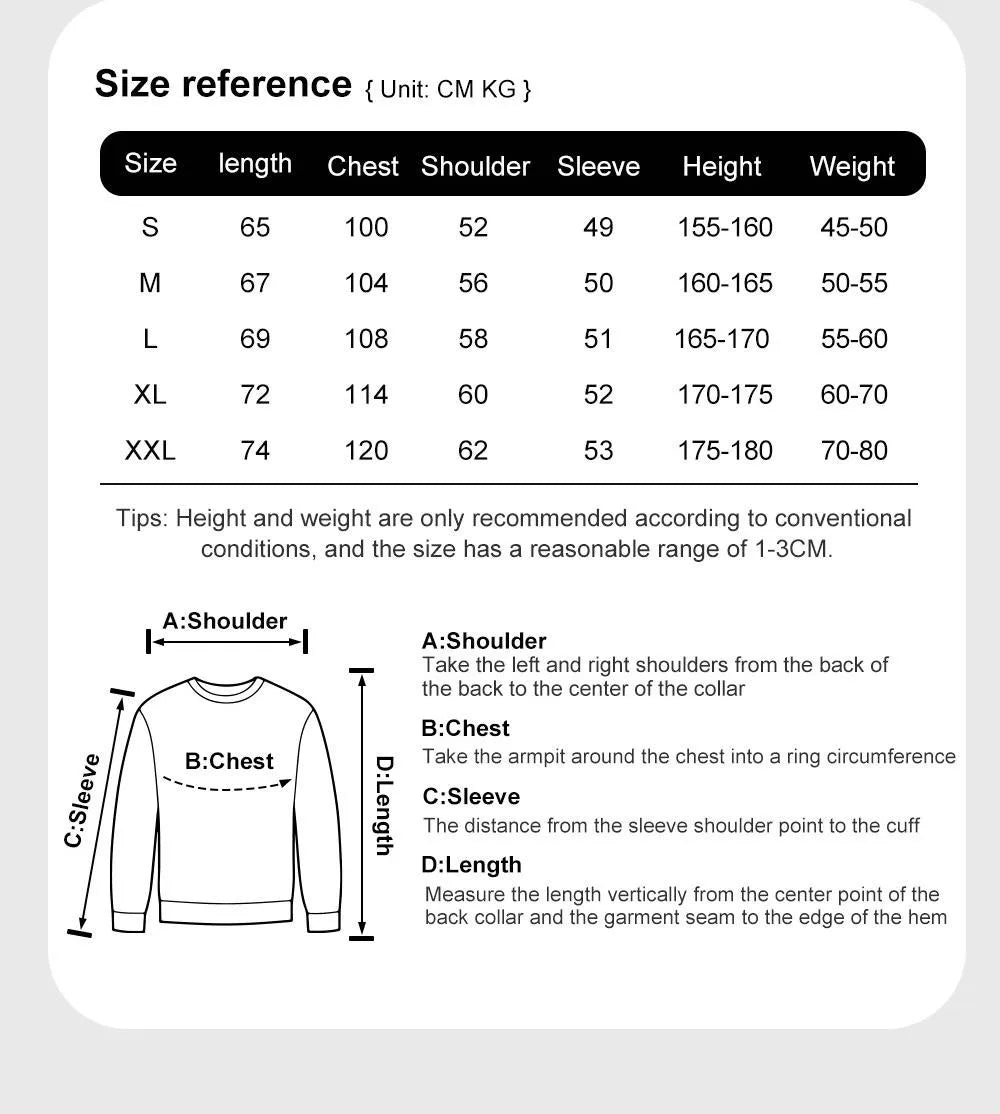 Simple Whatever Letter Printed Men'S Sweatshirt Winter Loose Hoodie Sports Crewneck Fleece Warm Sportswears Basics Men Clothes BAZAARHUBO