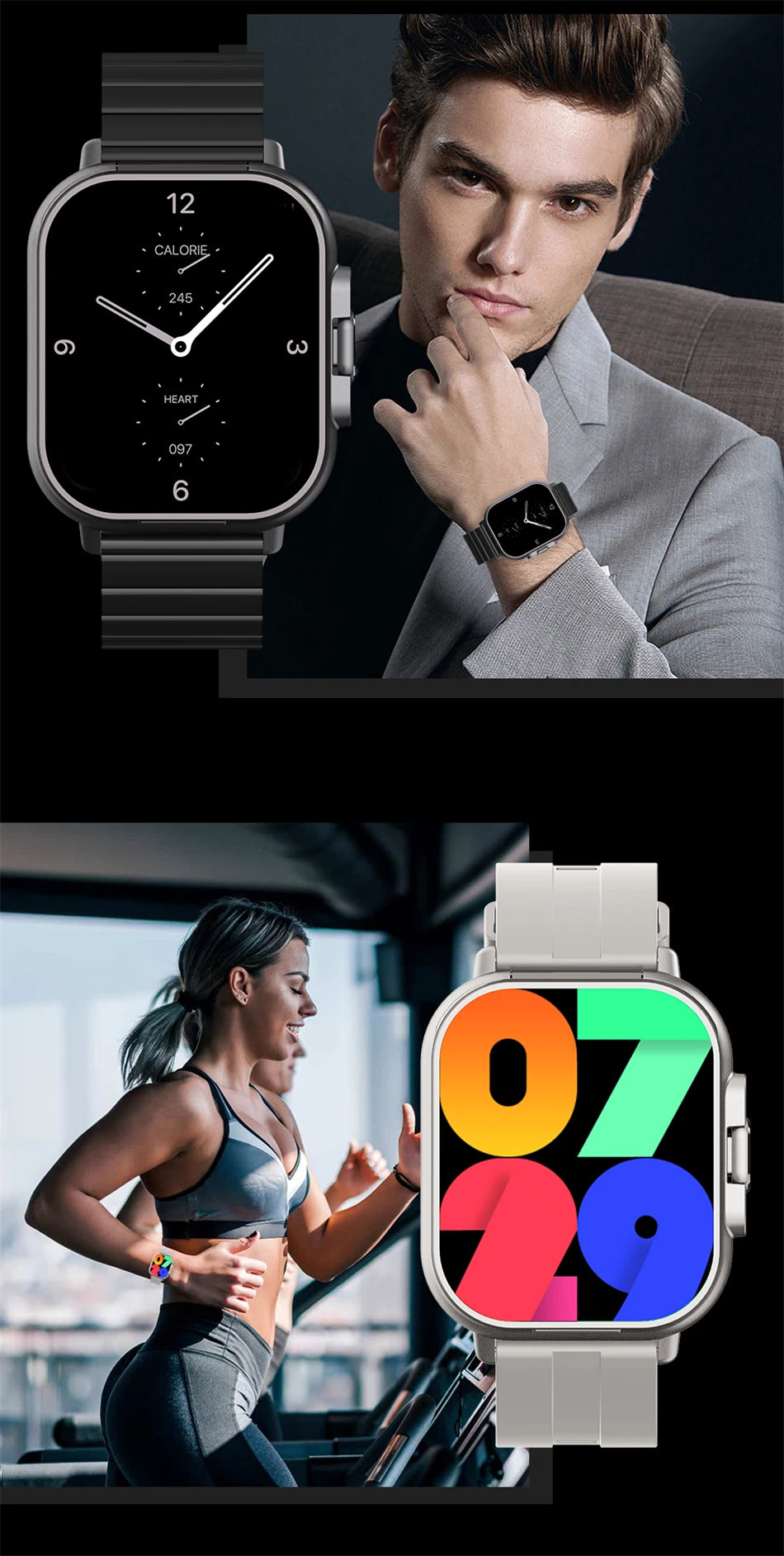 TWS 2 In 1 Smartwatch Earphones Sports Smart Watch Wireless Bluetooth Calling Health Monitor Fitness Record Watches With Headset