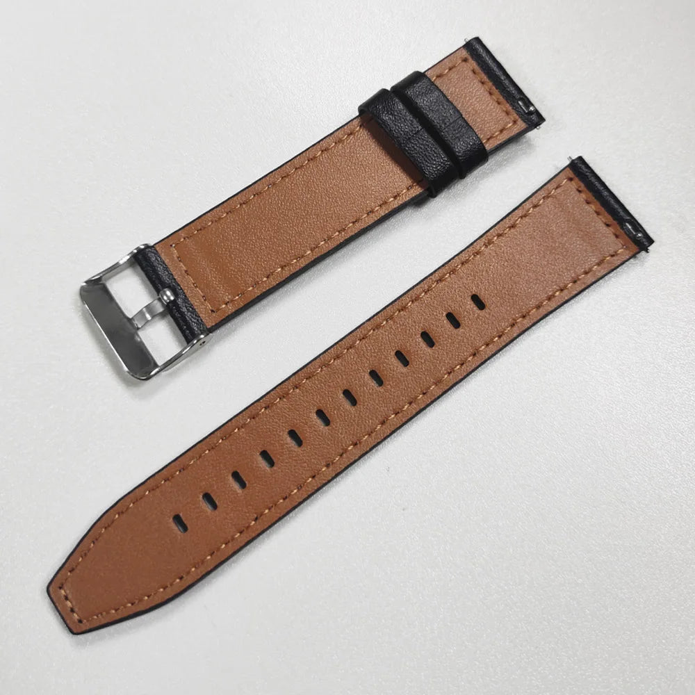 Replace Watchband For Garmin Venu sq 2 3 Vivoactive 4 5 6 Sport Bracelet Forerunner 570 165 265 255Music 20mm/22mm Leather Strap