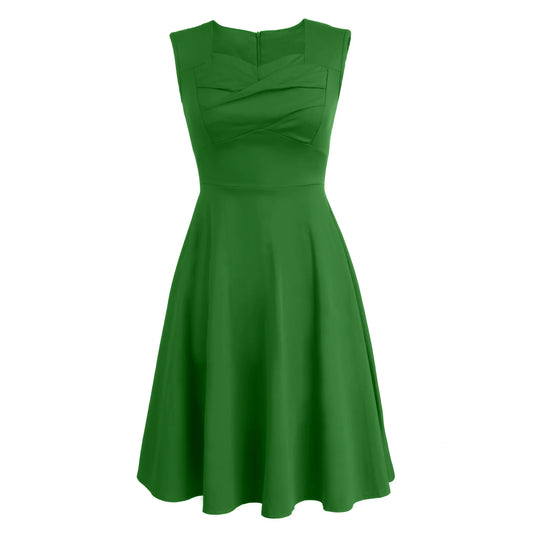 Vintage Sleeveless Swing Dress