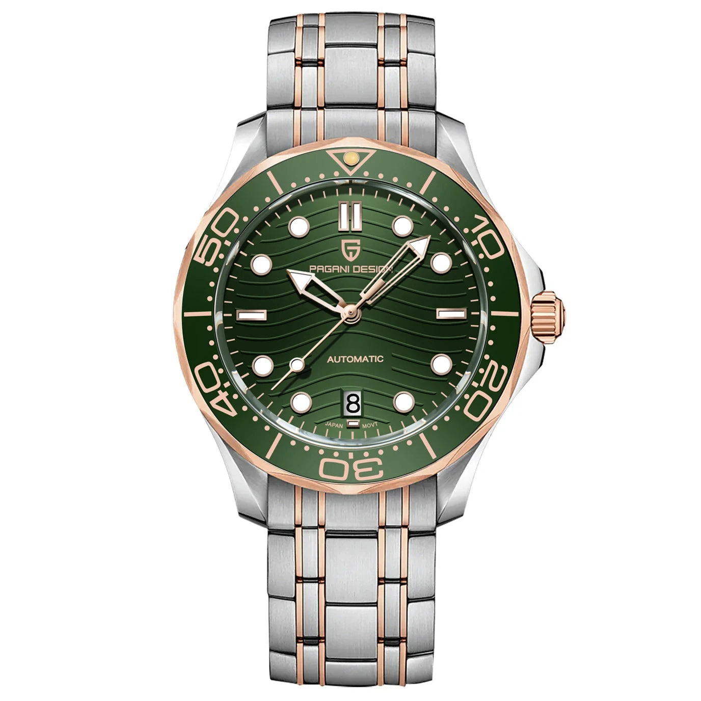 2026 New PAGANI DESIGN Gold Luxury Diving Mens Watches Automatic Watch For Men Mechanical Wristwatches AR Sapphire Ceramic Bezel