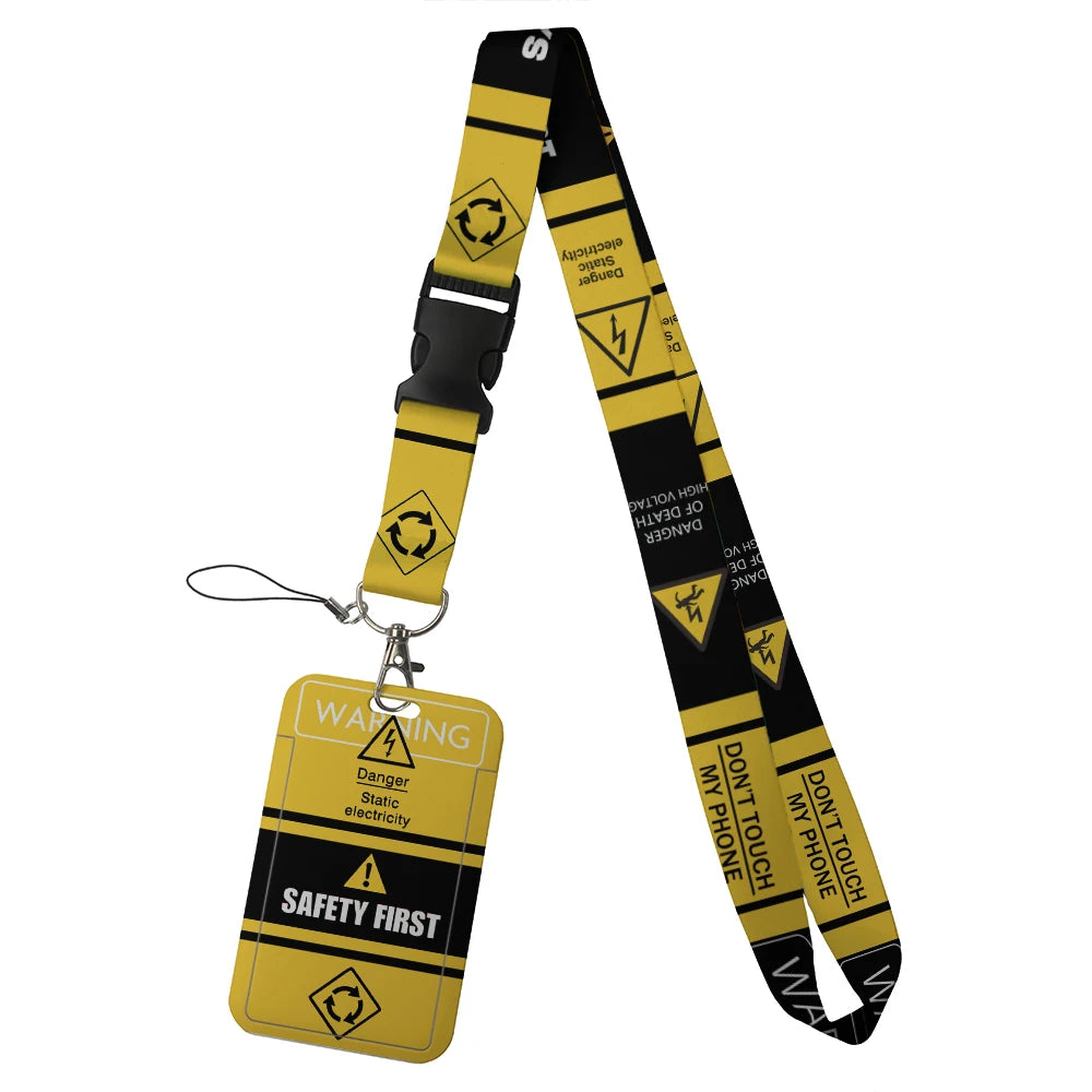 quotation card holder Lovely hanging rope  ID pass hang accessories holder lanyard Student  Bus passr protective Case