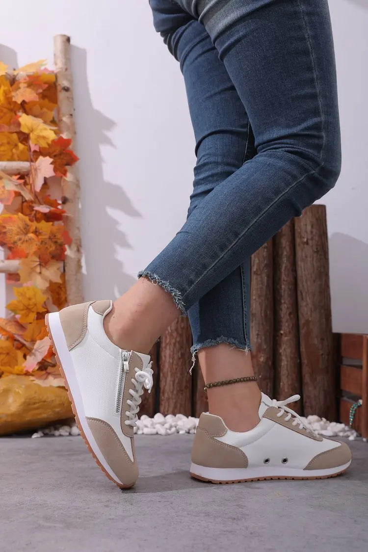 Roman Trendy Spring/Autumn Running Shoes Student Campus Flat Vulcanized Shoes Fashion Sneakers Casual Comfortable Round Head