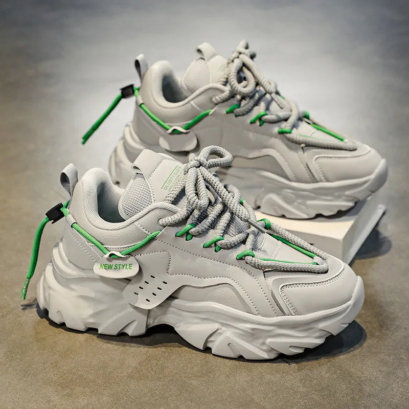 2025 New Men's Luxury Platform Sneakers Fashion Men Running Shoes Increased Breathability Man Shoes Lace Up Zapatillas De Hombre
