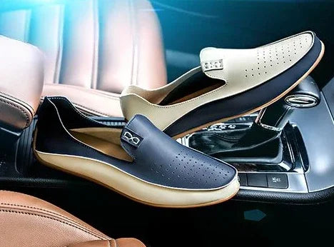 Moccasin Men's Leather Shoes Soft Casual Comfortable Male Shoe High Quality Fashion In Promotion Cheap Clearance Korean Style
