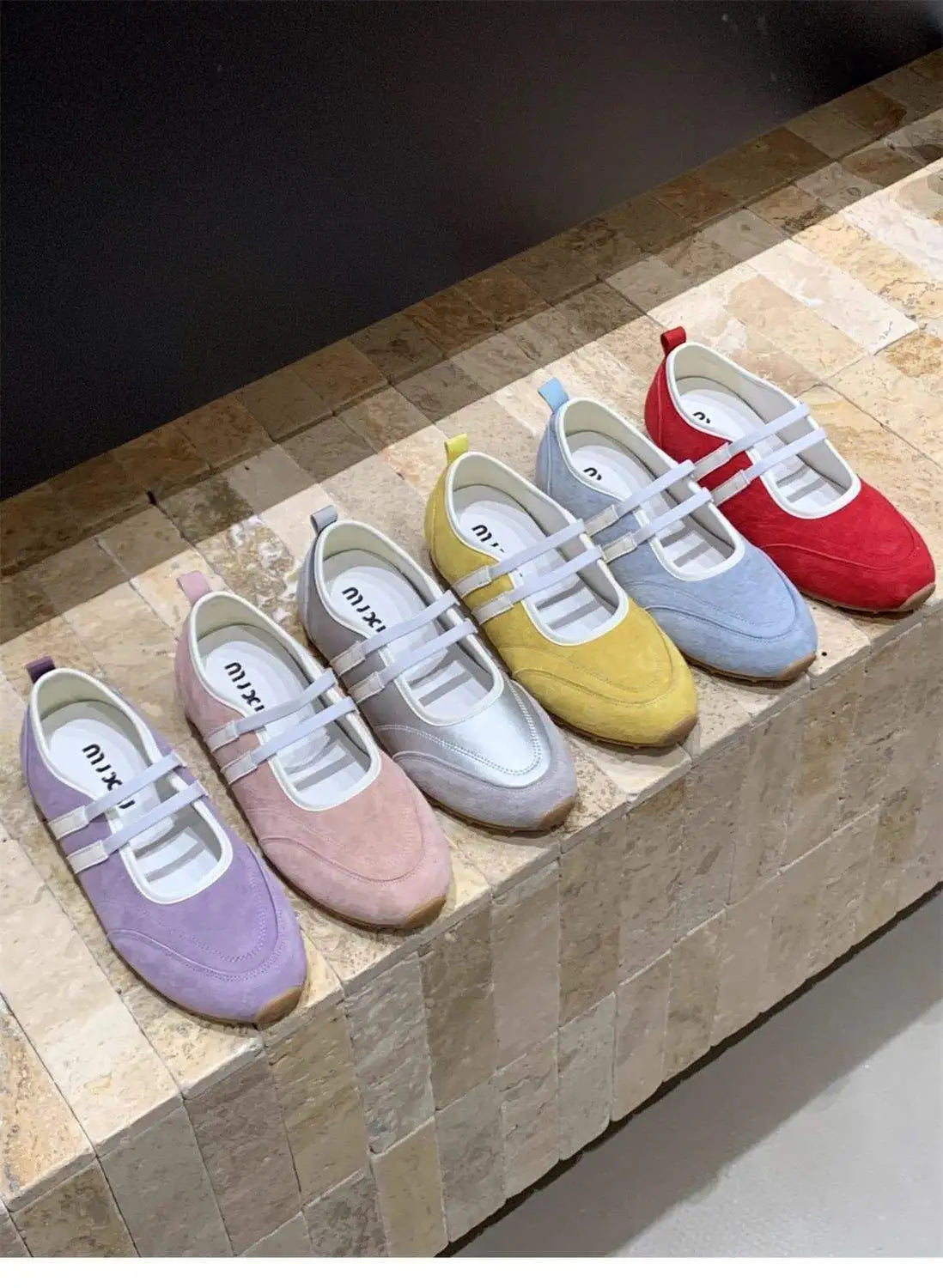 Flat Bottomed Retro Ballet Shoes for Women 2026 New Sports and Casual Shallow Mouth Vulcanized Shoes