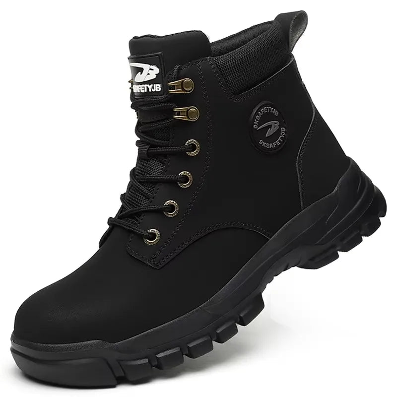Men Protective Boots Steel Toe Shoes Anti-Smash Anti-Puncture Work Boots Safety Shoes Indestructible Winter Boots Waterproof