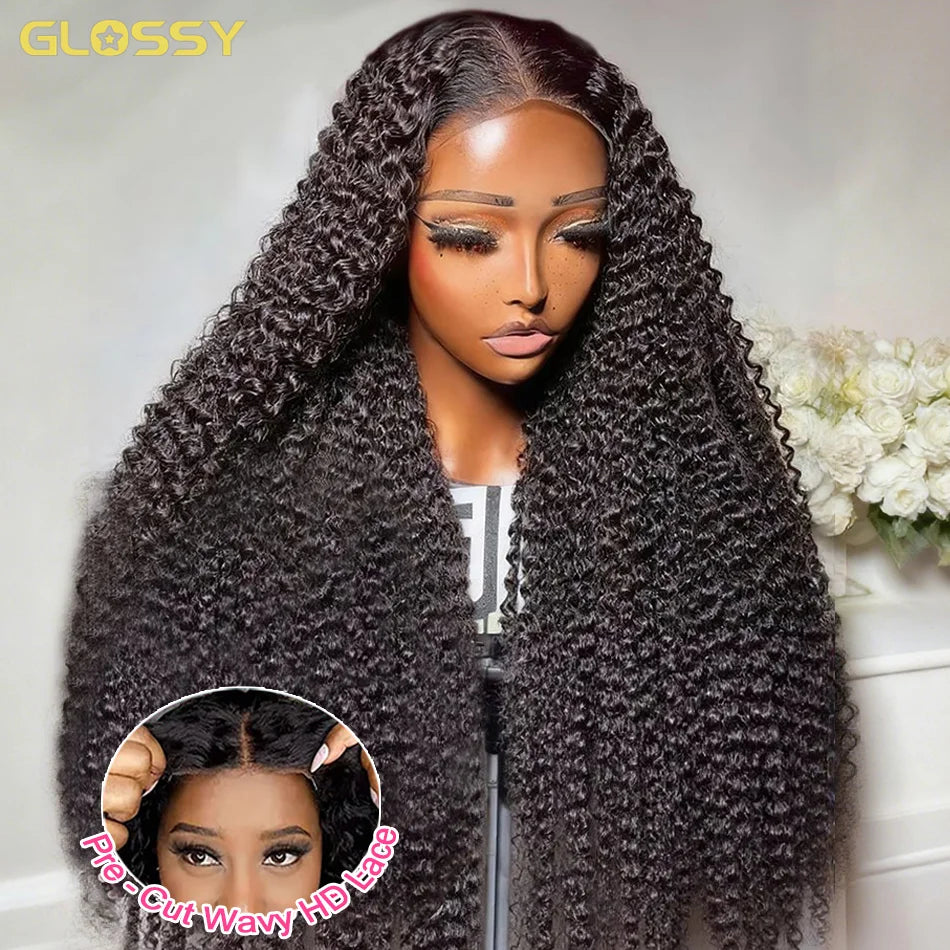 Deep Wave 13x6 HD Glueless Wear And Go Wigs 100% Human Hair For Women 250% Water Wave Curly Lace Front human hair Wig On Sale