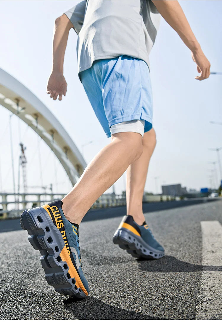 Men's Cushioning Running Sneakers | Lightweight Non-Slip Athletic Shoes