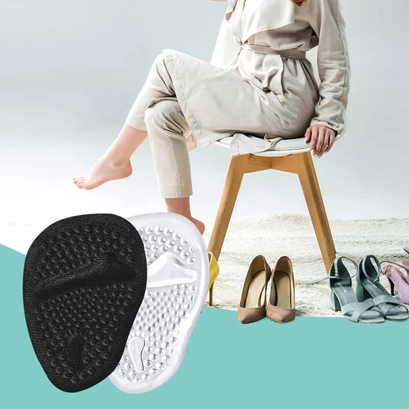 Silicone Forefoot Insert Metatarsal Pads for Women High Heels Sandals Non-slip Ball of Foot Cushions Pads for Feet Pain Relief