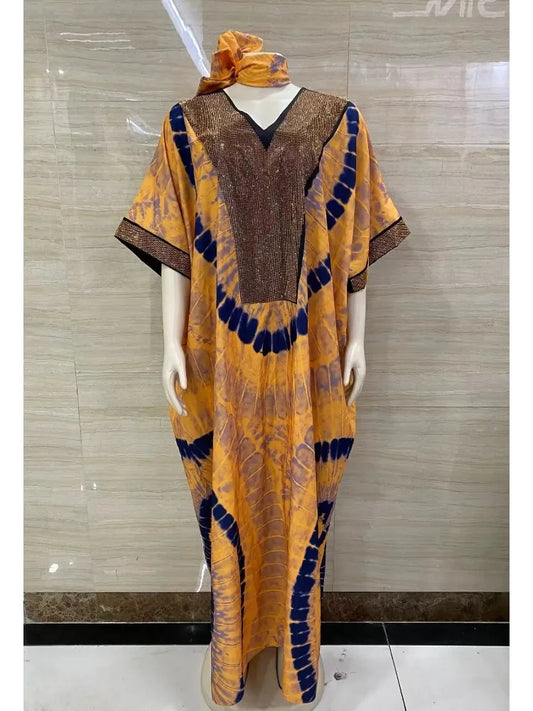 2025 new arrivals loose women/lady summer maxi dress long print short sleeve ankara african style