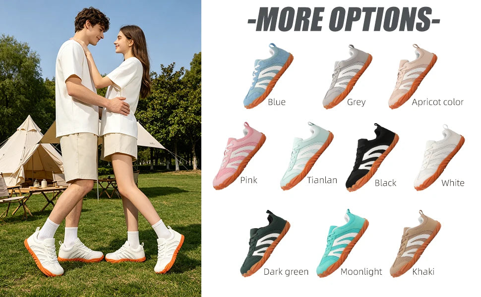 New Fashion Men's Wide Shoes,Women's Outdoor Running Sports Shoes,Sporadic Casual Shoes,Soft And Loose Minimalist Barefoot Shoes
